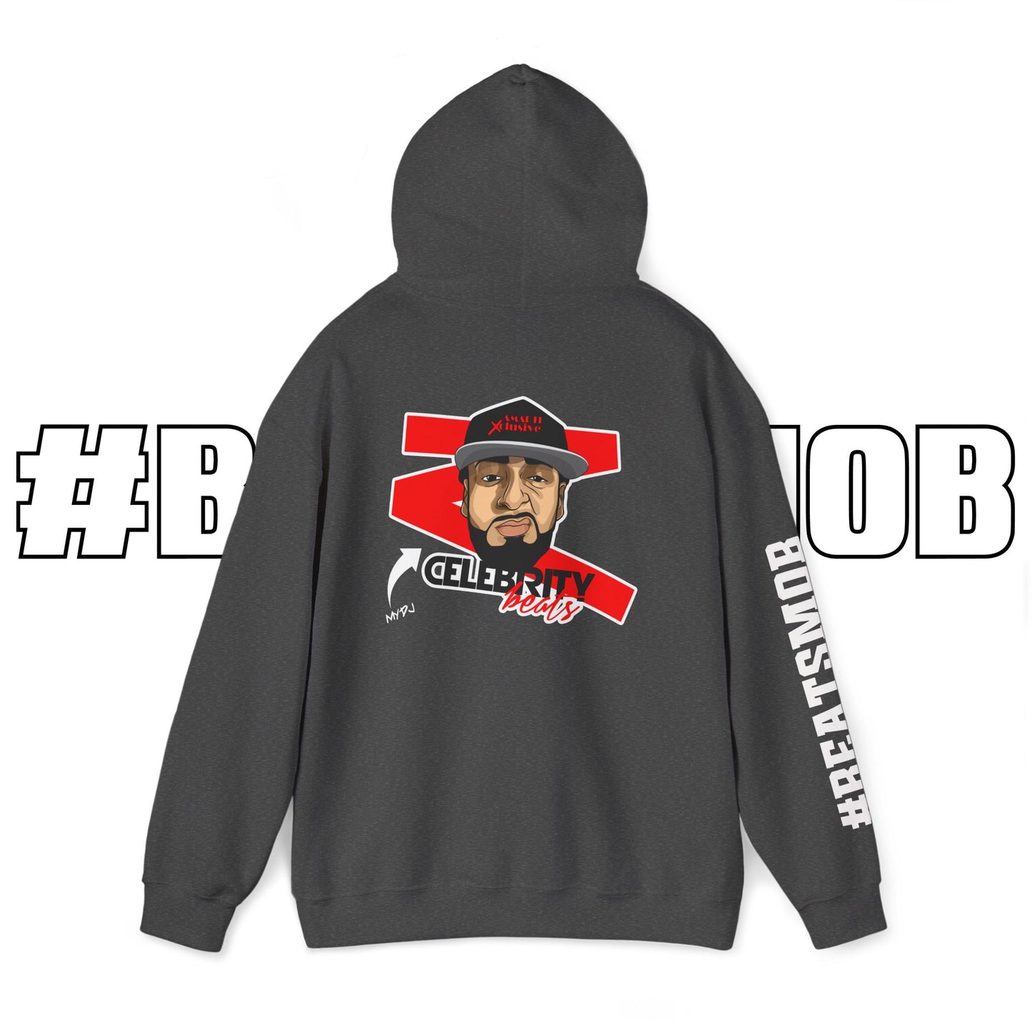 The #BEATSMOB Collection (We're With The DJ) - Unisex Heavy Hoodie