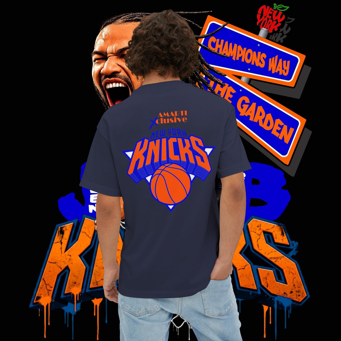 Jalen Brunson "Champions Way" Unisex Oversized Tee