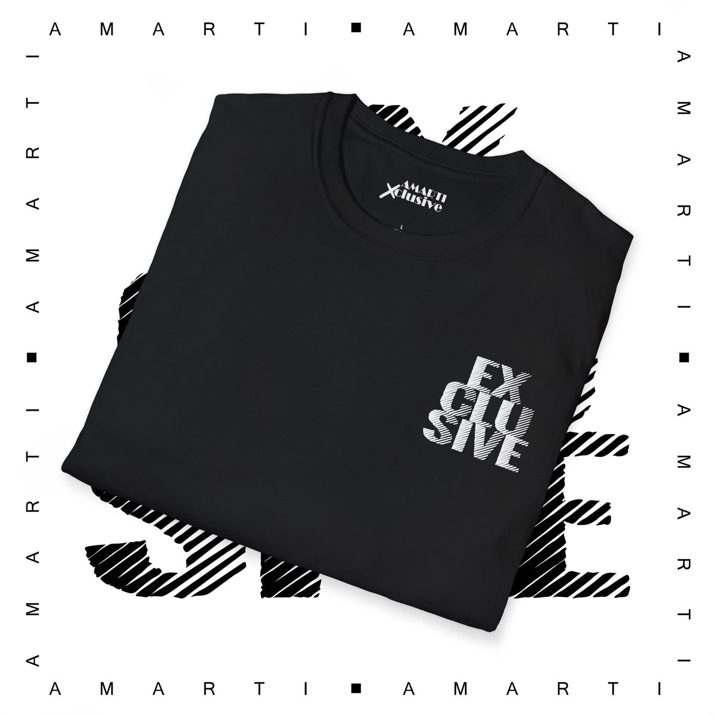 Stacked Exclusive (White) - Unisex Soft Tee