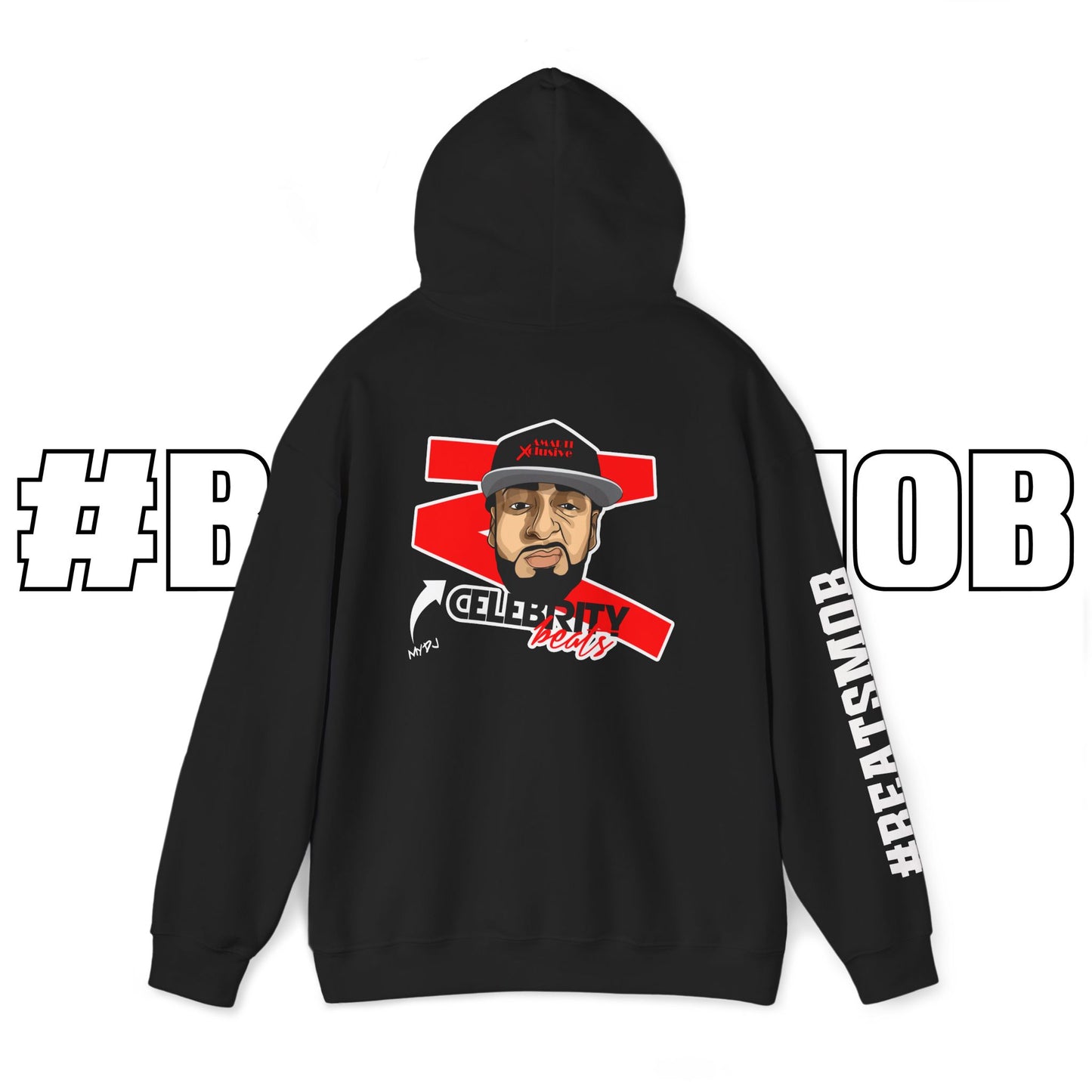 The #BEATSMOB Collection (We're With The DJ) - Unisex Heavy Hoodie