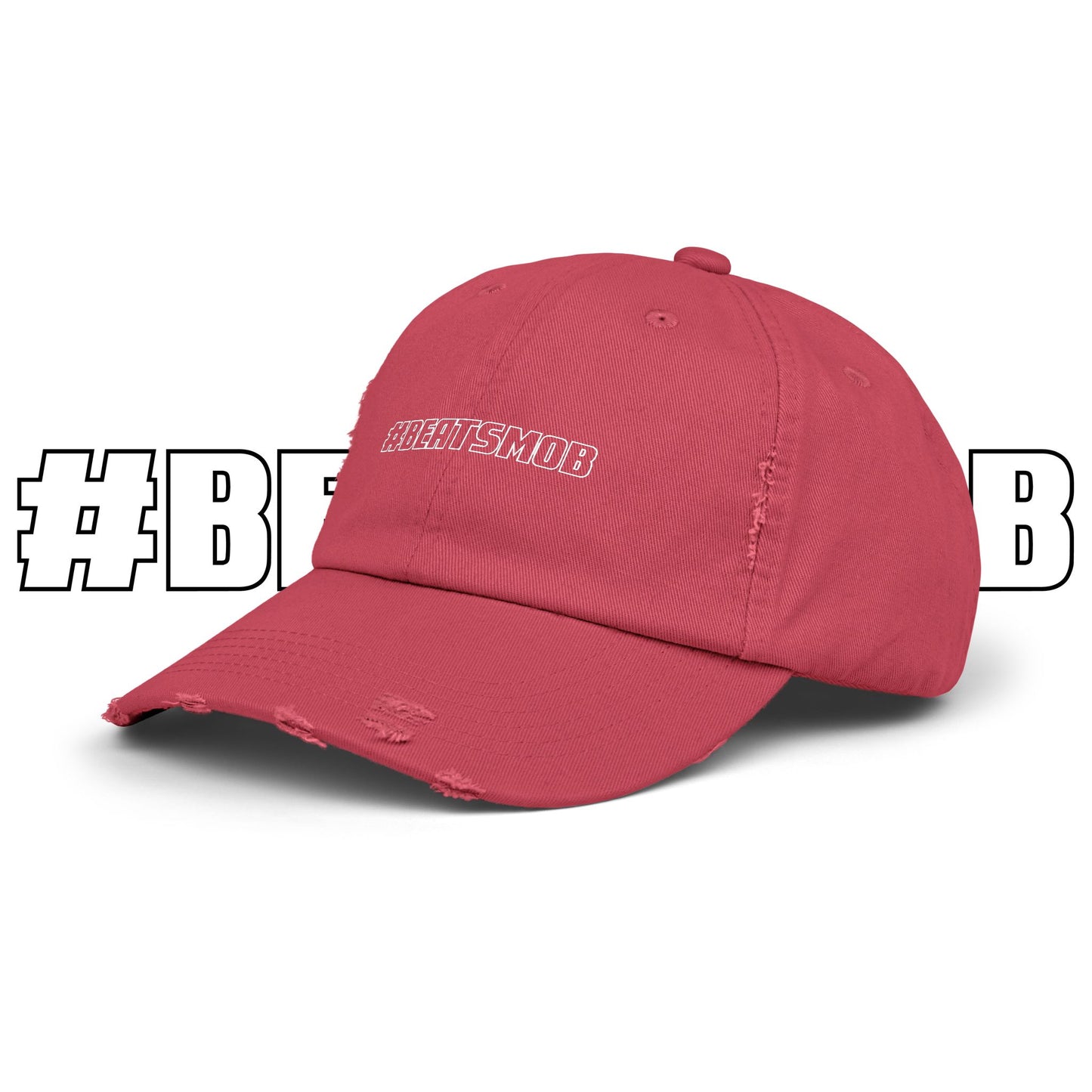 The #BEATSMOB Collection - Distressed Dad Cap (Ghost Letters)