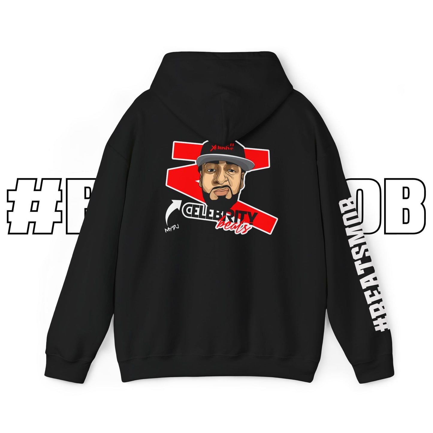 The #BEATSMOB Collection (We're With The DJ) - Unisex Heavy Hoodie