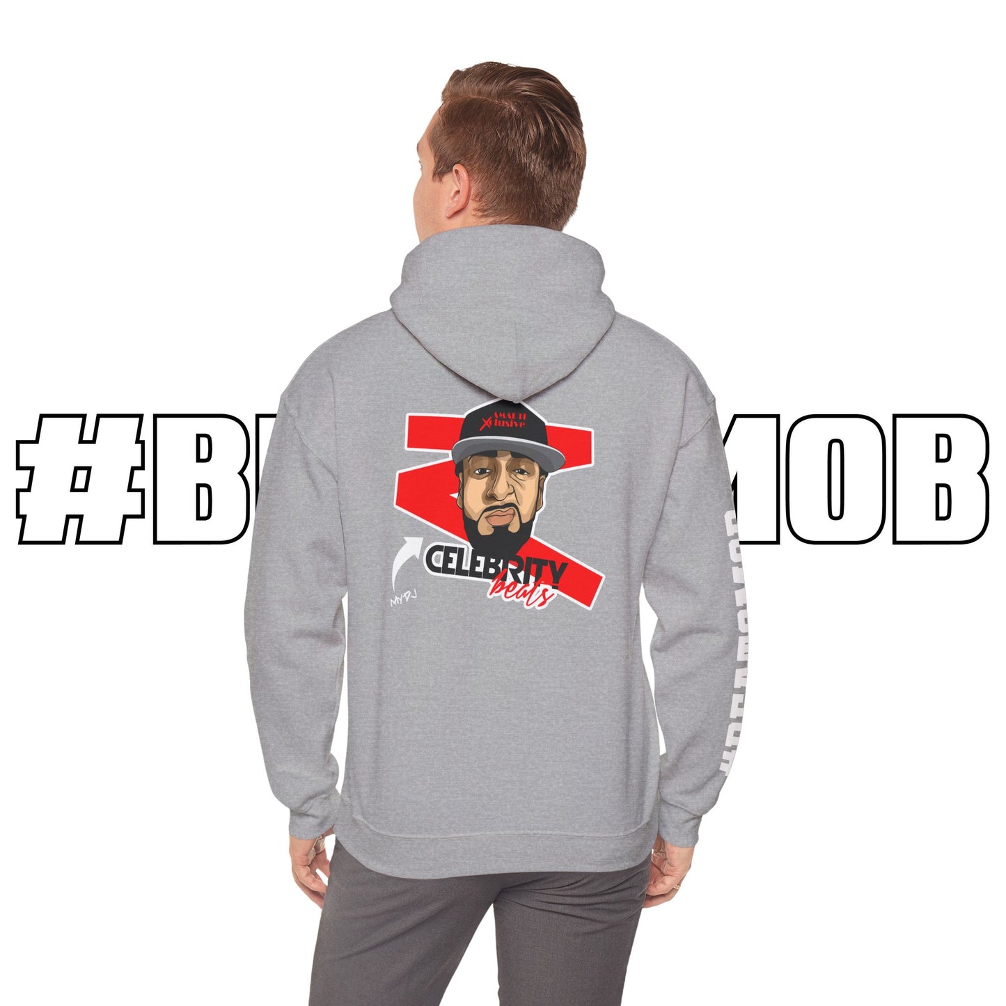 The #BEATSMOB Collection (We're With The DJ) - Unisex Heavy Hoodie