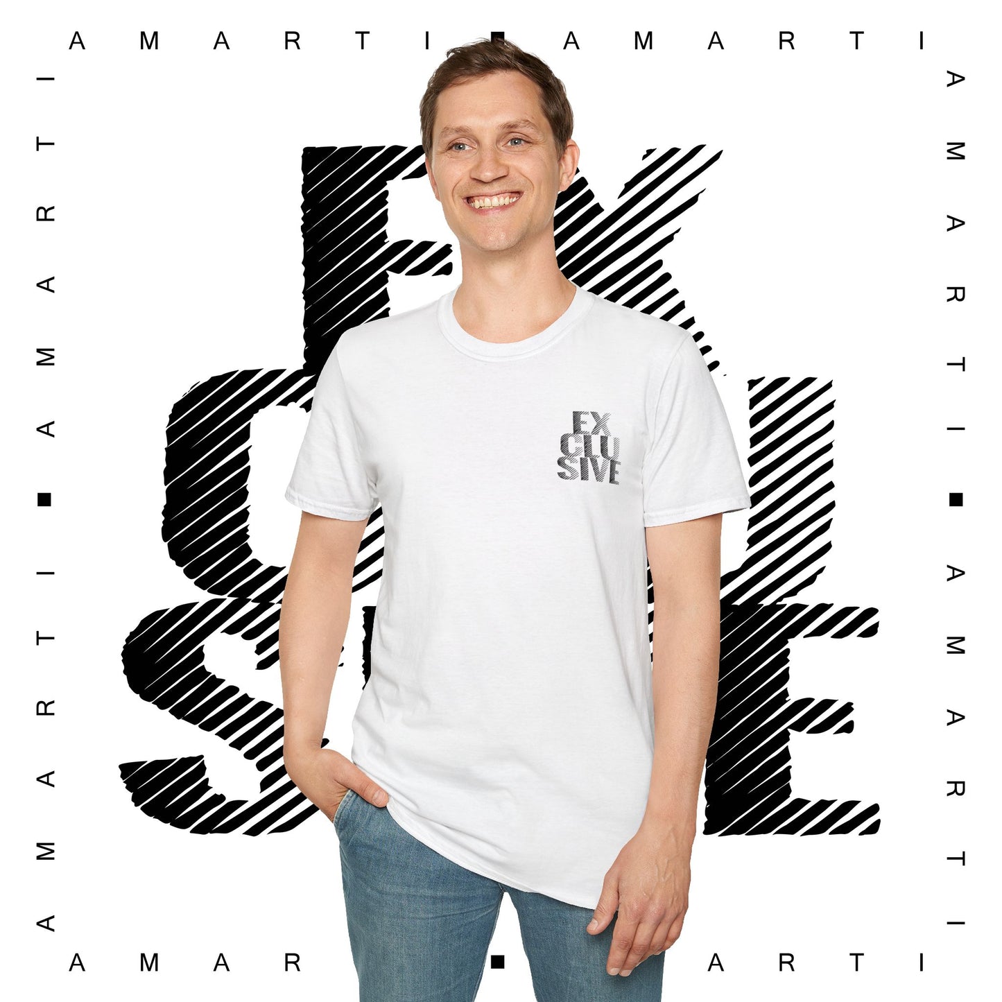 Stacked Exclusive (Black) - Unisex Soft Tee