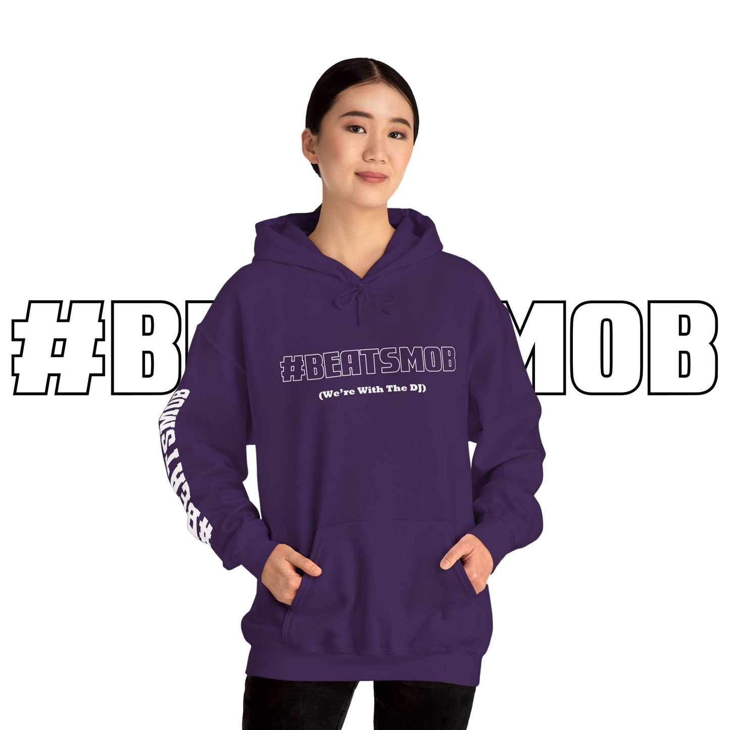 The #BEATSMOB Collection (We're With The DJ) - Unisex Heavy Hoodie