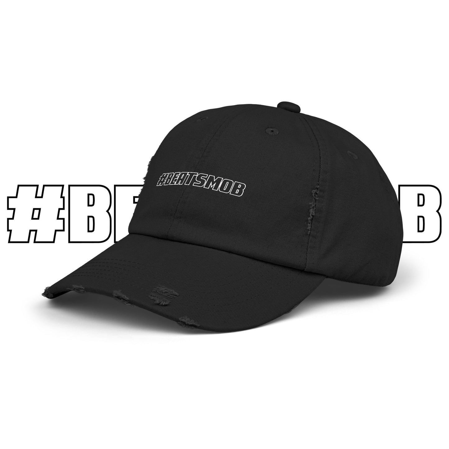 The #BEATSMOB Collection - Distressed Dad Cap (Ghost Letters)