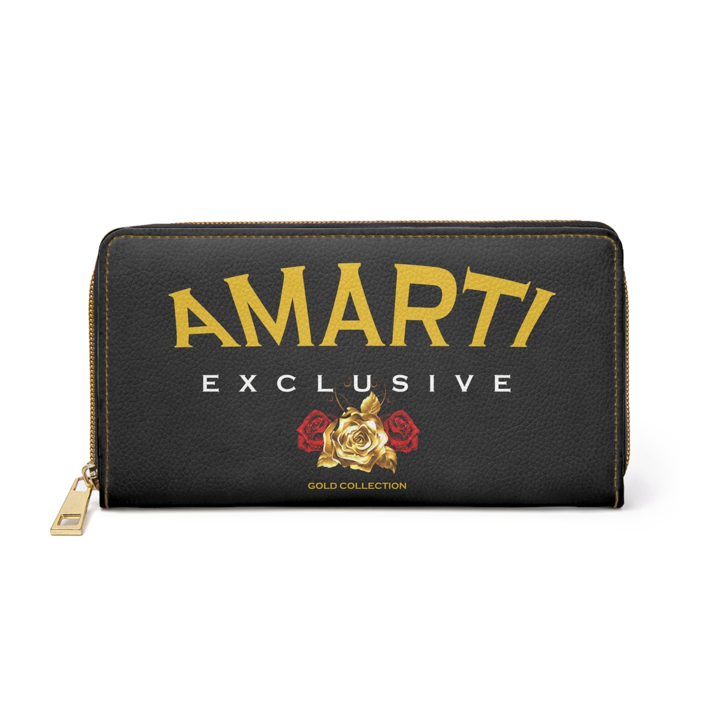 The GOLD Collection (Roses) - Slim Zipper Wallet