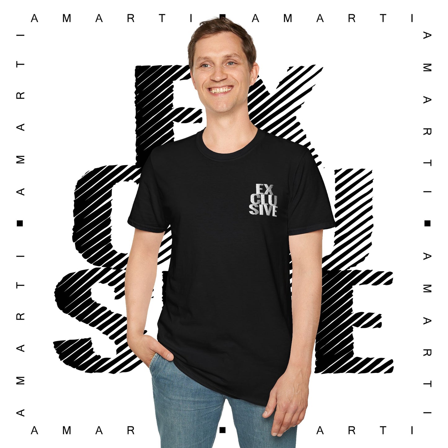 Stacked Exclusive (White) - Unisex Soft Tee