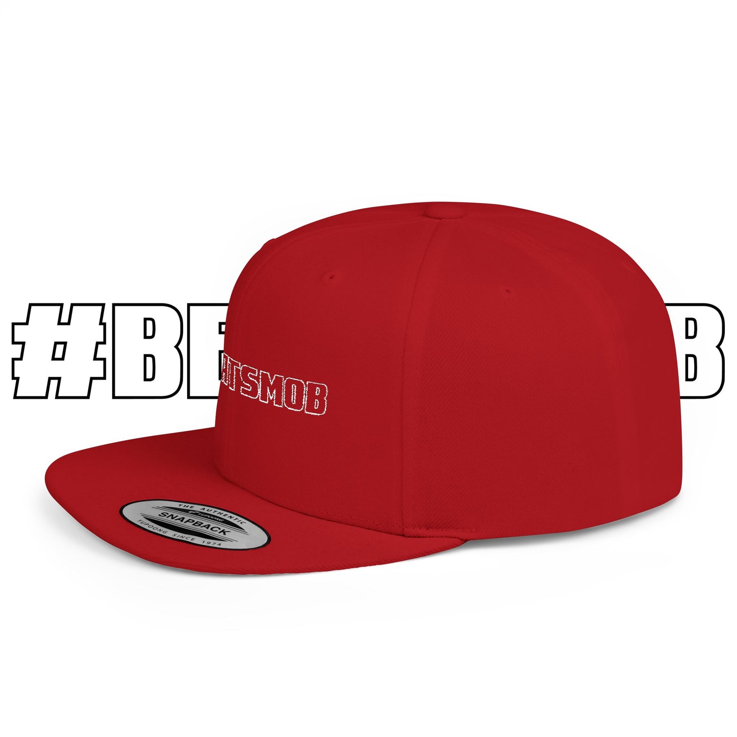 The #BEATSMOB Collection - Flat Bill Snapback Cap (Ghost Letters)