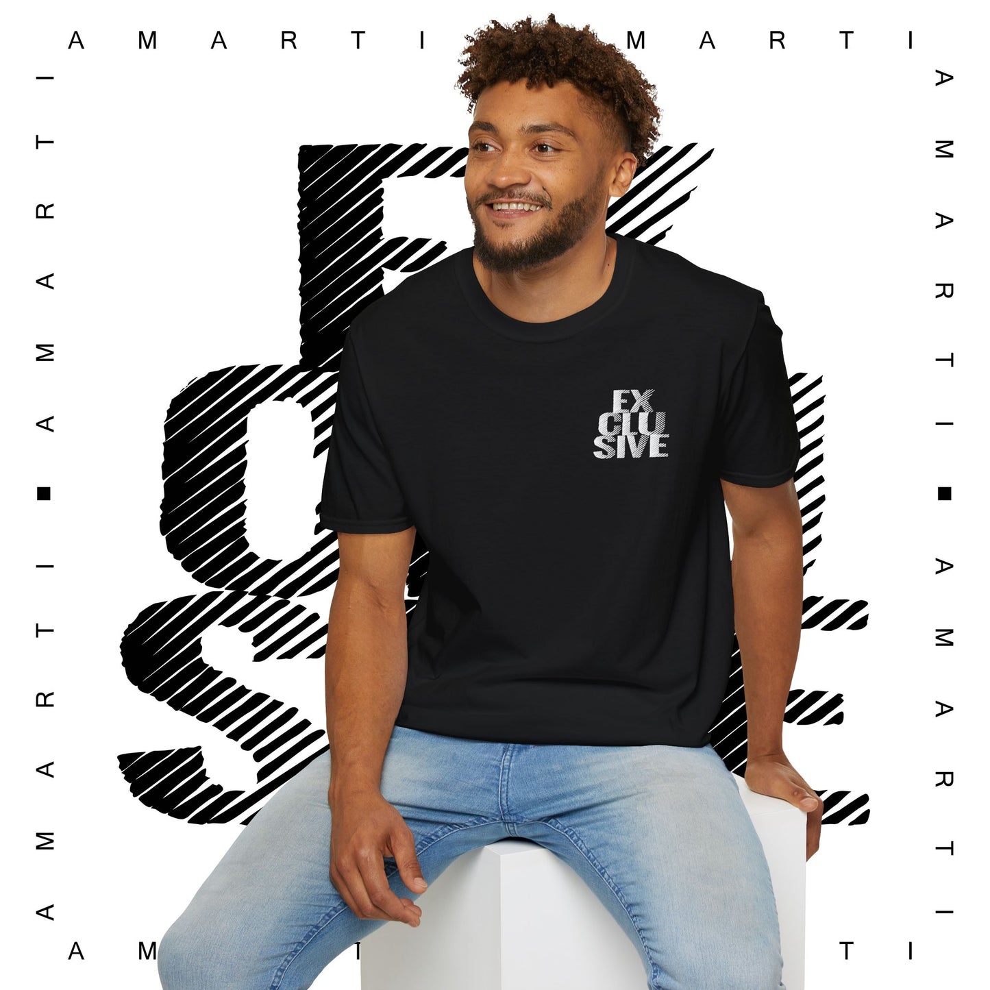 Stacked Exclusive (White) - Unisex Soft Tee