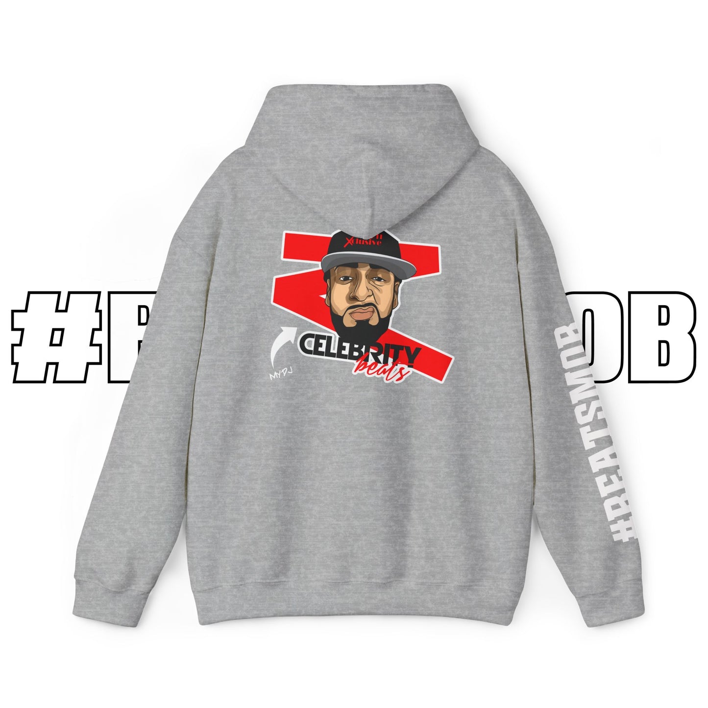 The #BEATSMOB Collection (We're With The DJ) - Unisex Heavy Hoodie