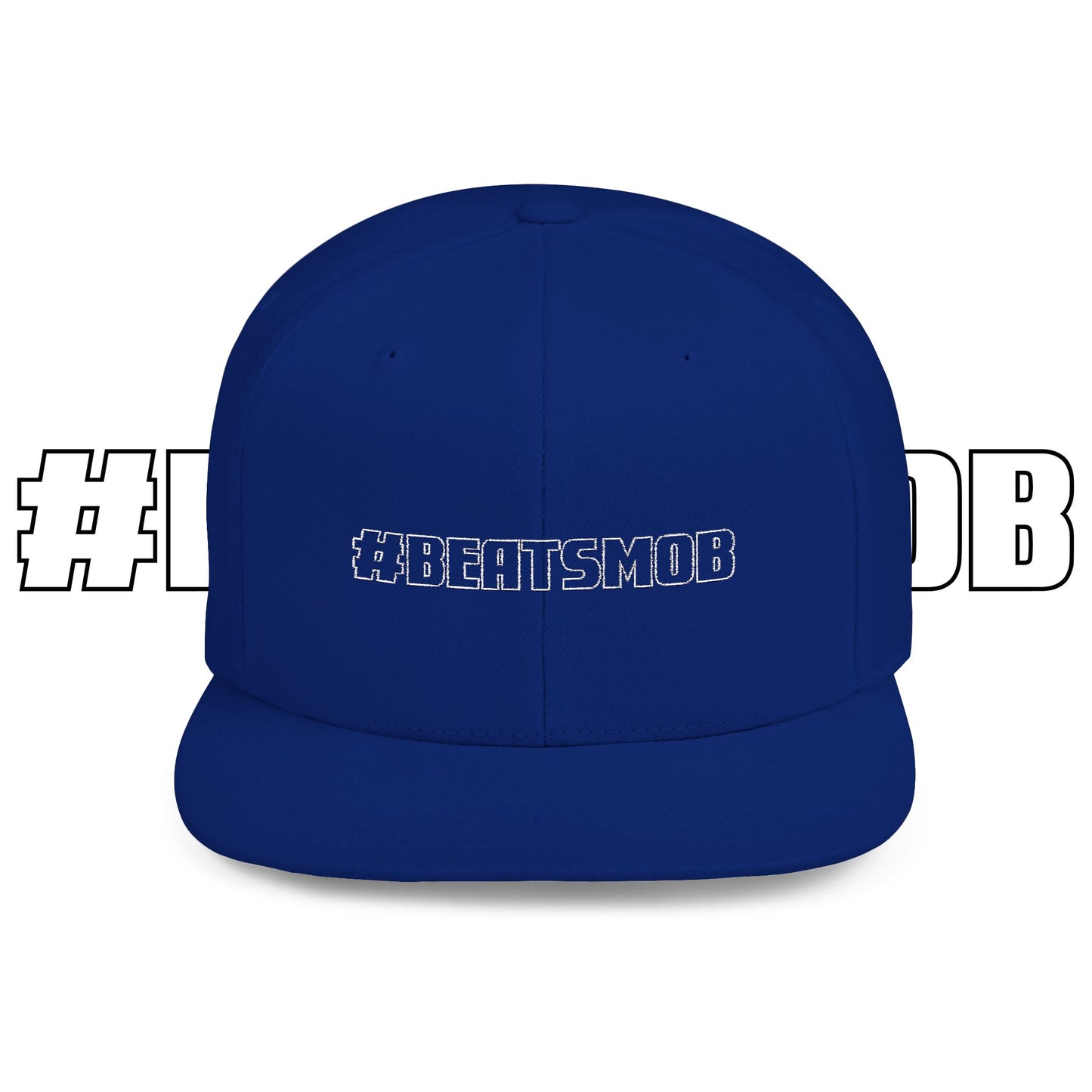 The #BEATSMOB Collection - Flat Bill Snapback Cap (Ghost Letters)