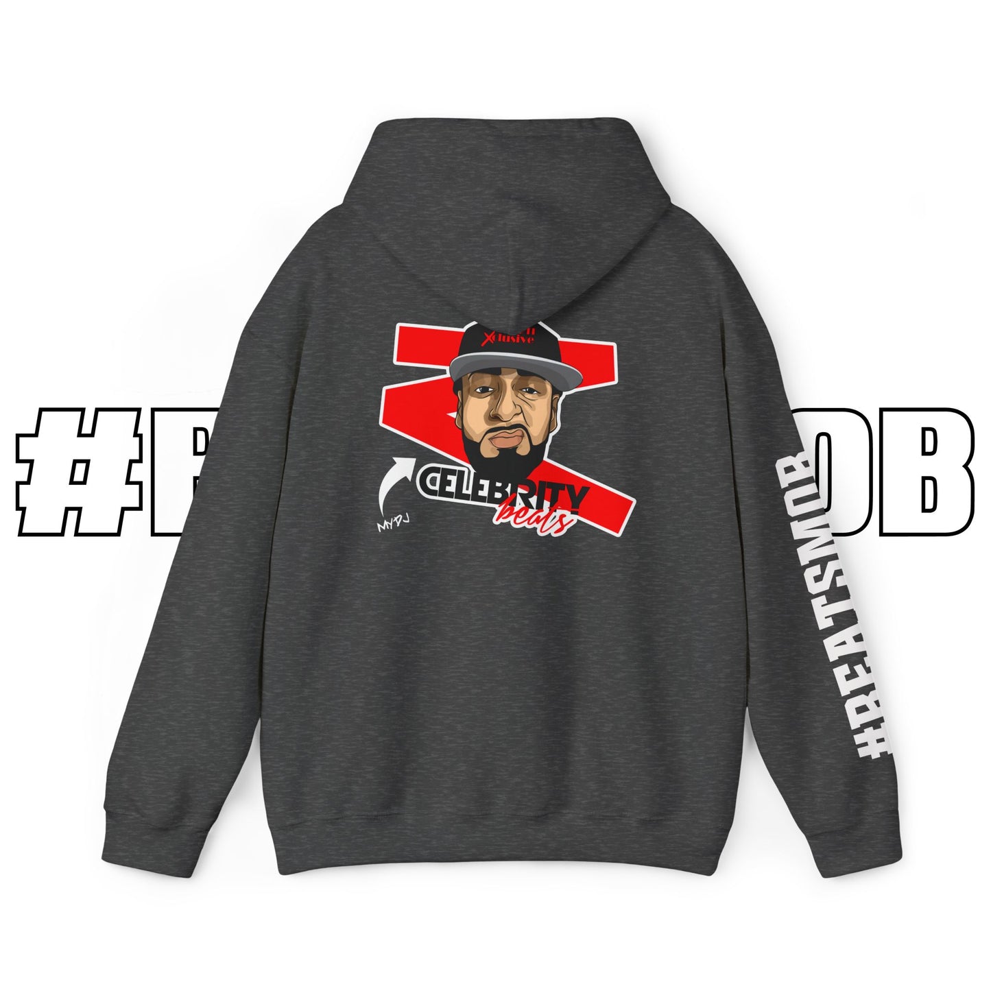 The #BEATSMOB Collection (We're With The DJ) - Unisex Heavy Hoodie