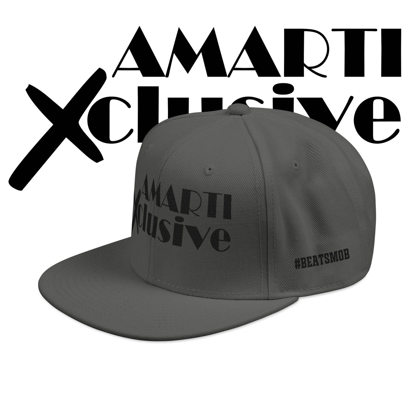 AMARTI Xclusive Logo Embroidered Snapback Hat