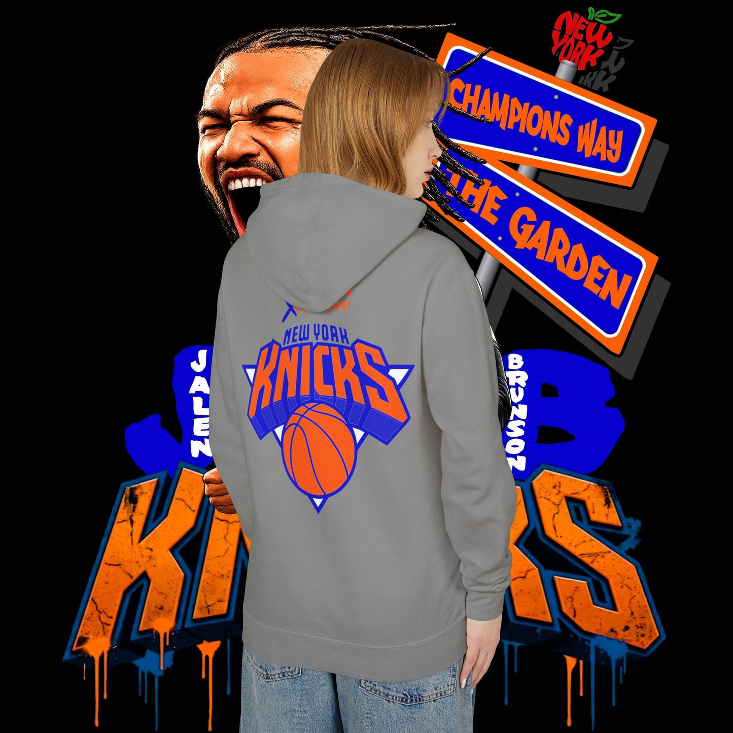 Jalen Brunson "Champions Way" Unisex SoftStyle Hoodie