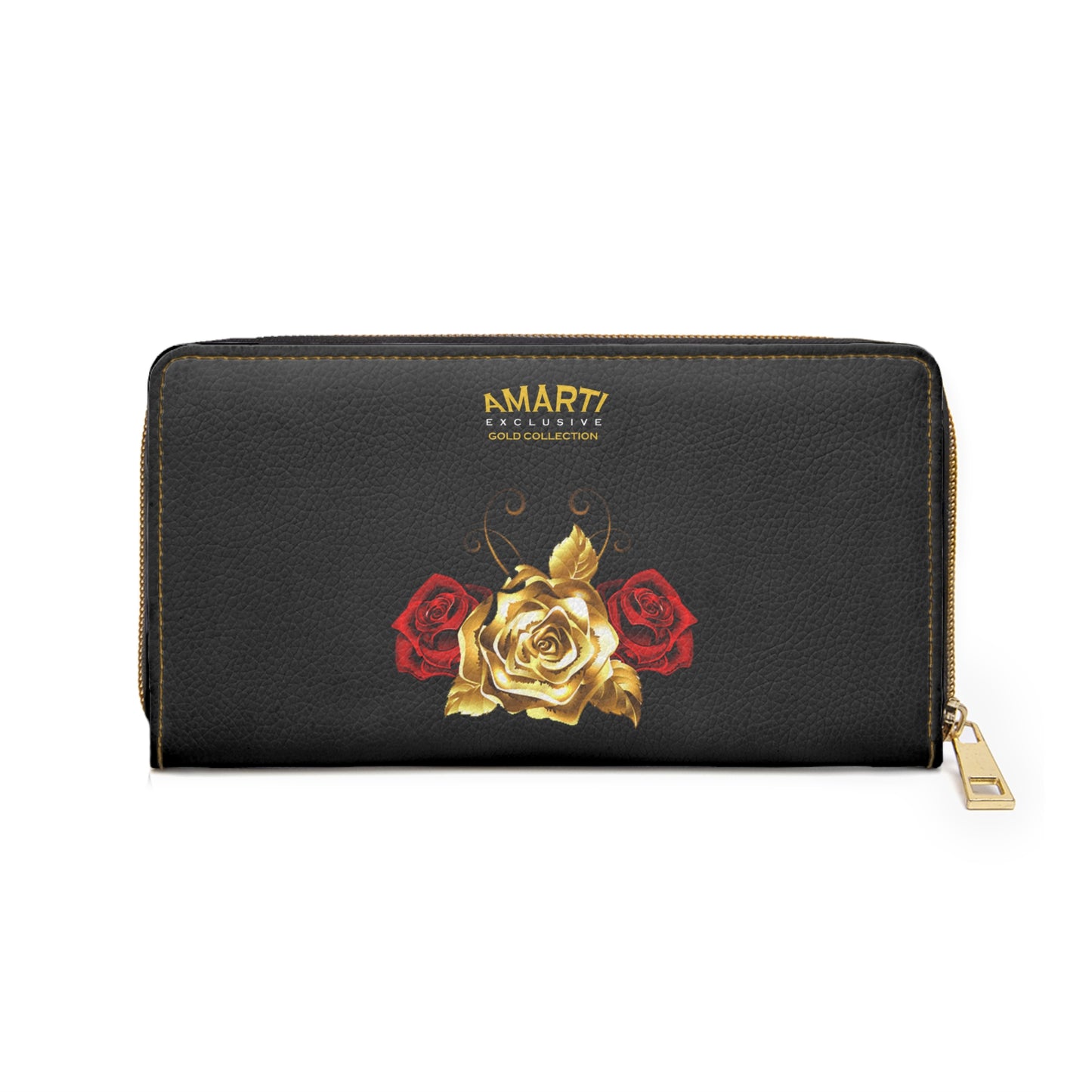 The GOLD Collection (Roses) - Slim Zipper Wallet