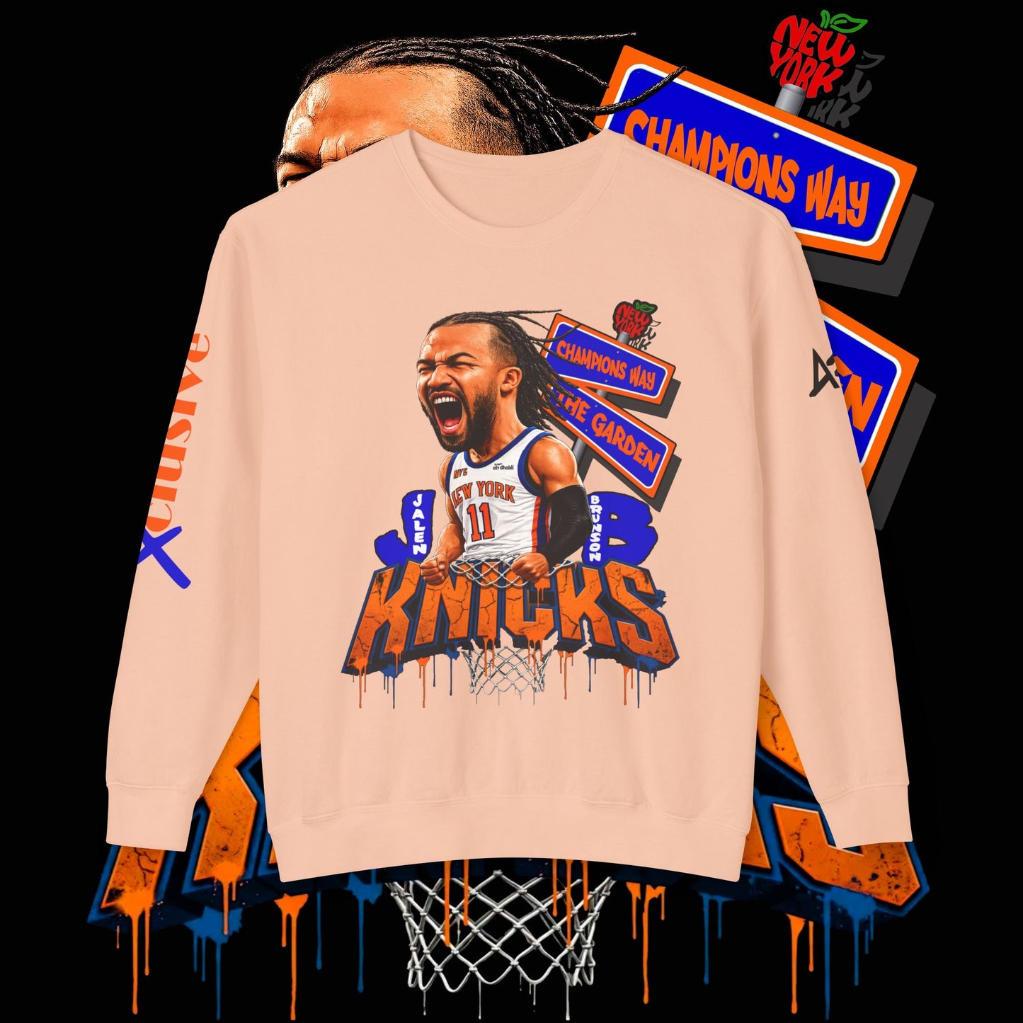 Jalen Brunson "Champions Way" - Unisex Crewneck Sweatshirt