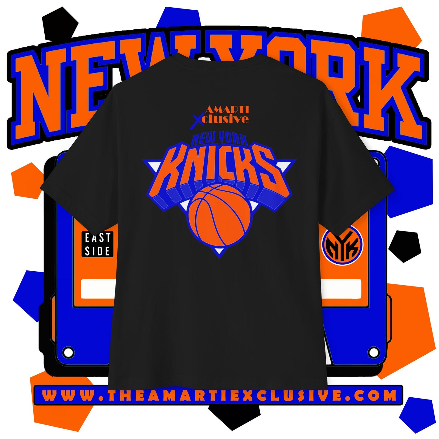New York KnicksTape Cassette Oversized Tee - Unisex