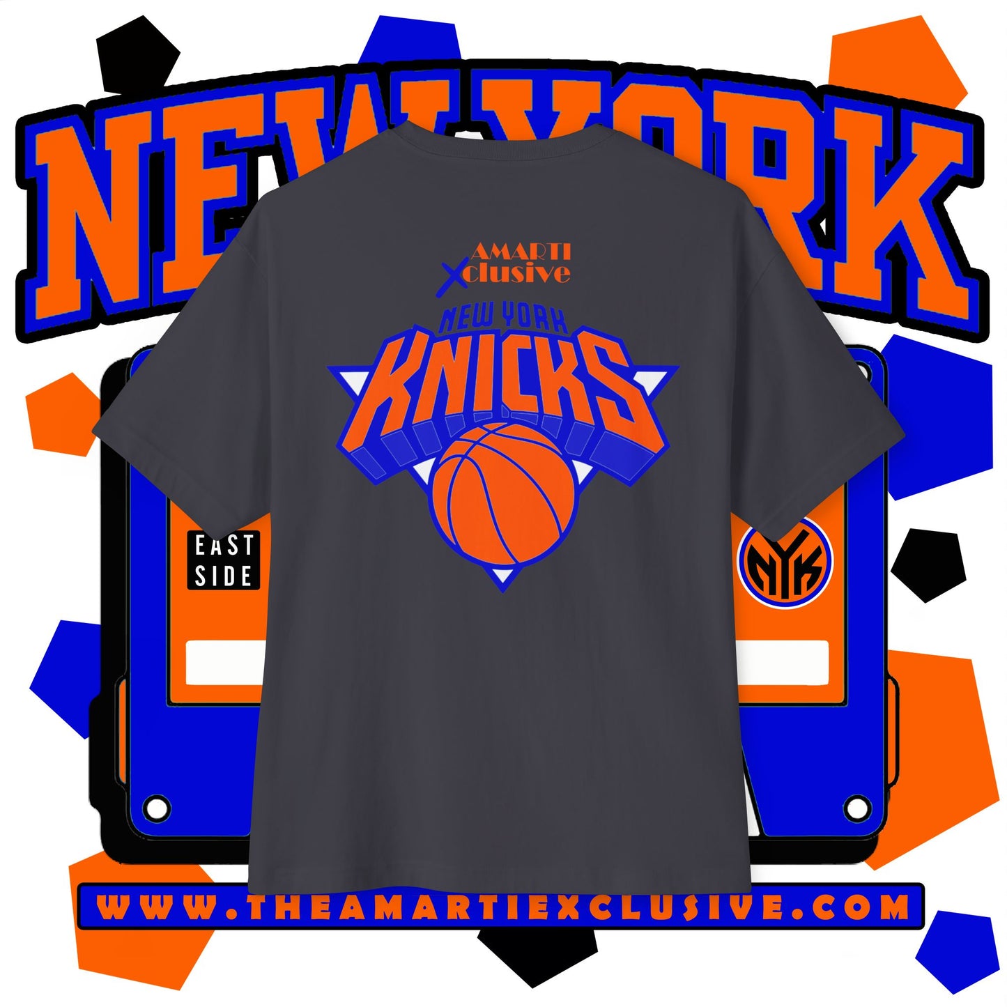 New York KnicksTape Cassette Oversized Tee - Unisex