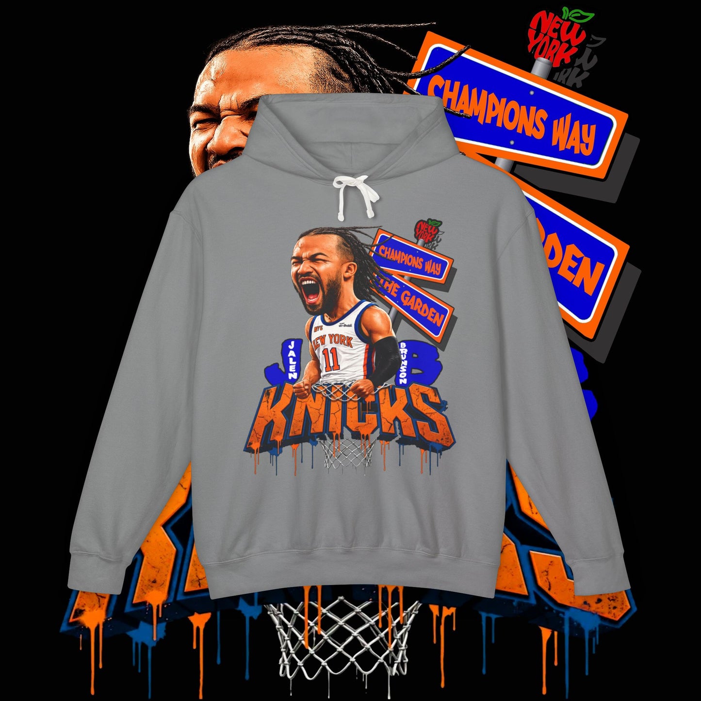 Jalen Brunson "Champions Way" Unisex SoftStyle Hoodie