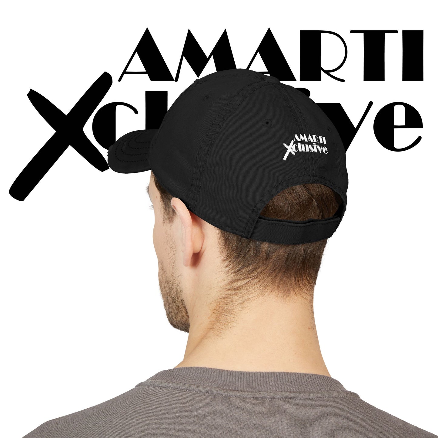 Amarti Exclusive Logo (Embroidered) - Distressed Dad Hat