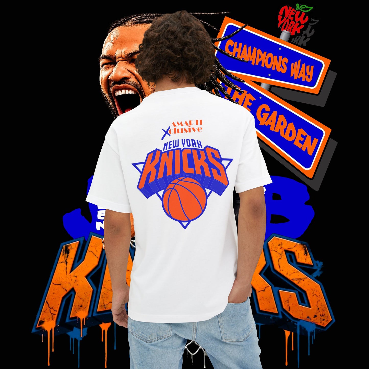 Jalen Brunson "Champions Way" Unisex Oversized Tee