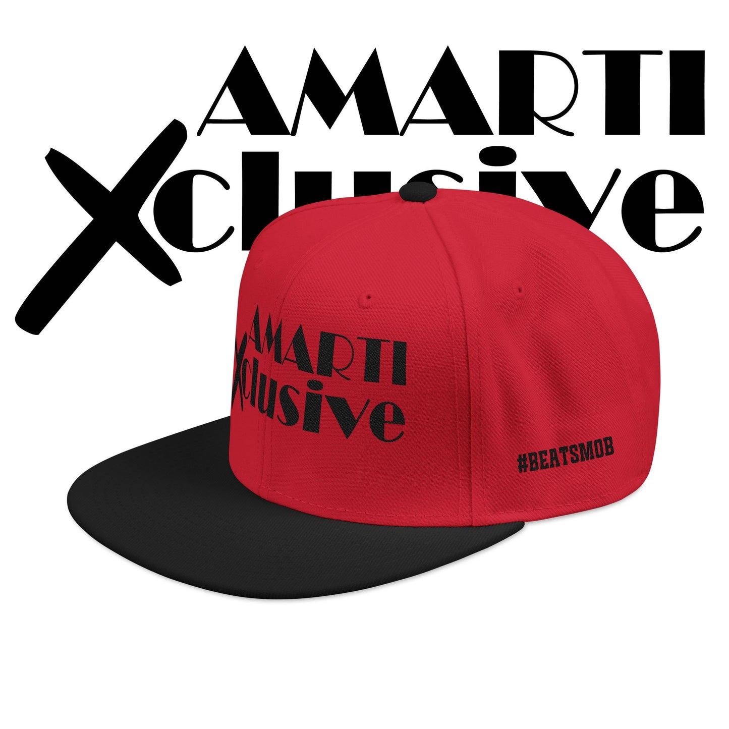 AMARTI Xclusive Logo Embroidered Snapback Hat