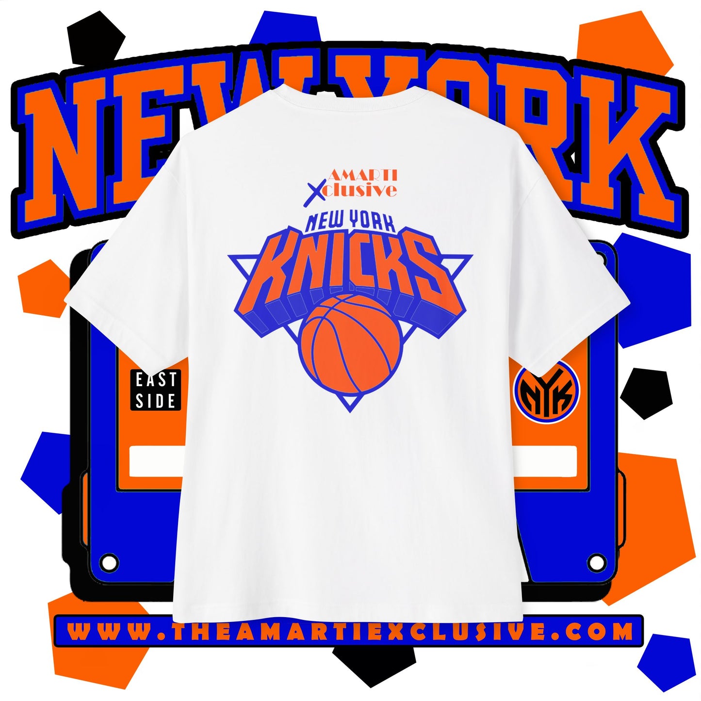 New York KnicksTape Cassette Oversized Tee - Unisex