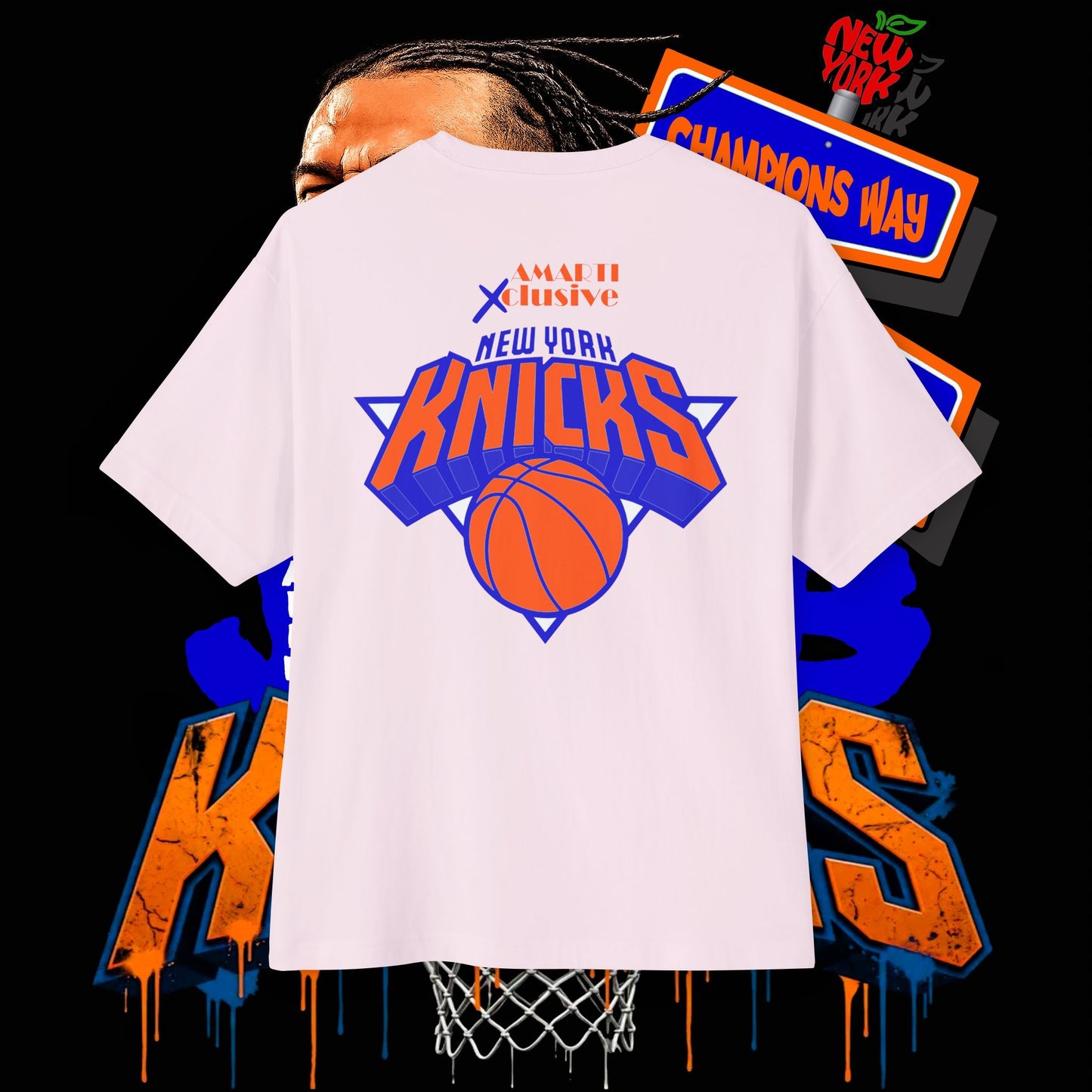 Jalen Brunson "Champions Way" Unisex Oversized Tee