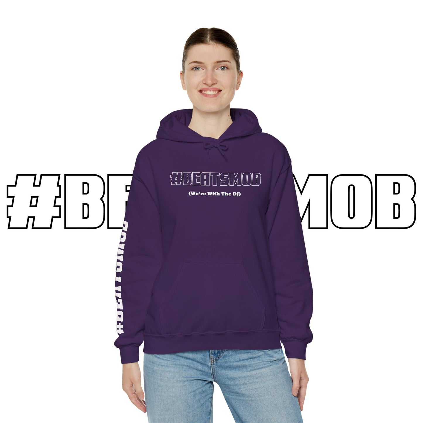 The #BEATSMOB Collection (We're With The DJ) - Unisex Heavy Hoodie