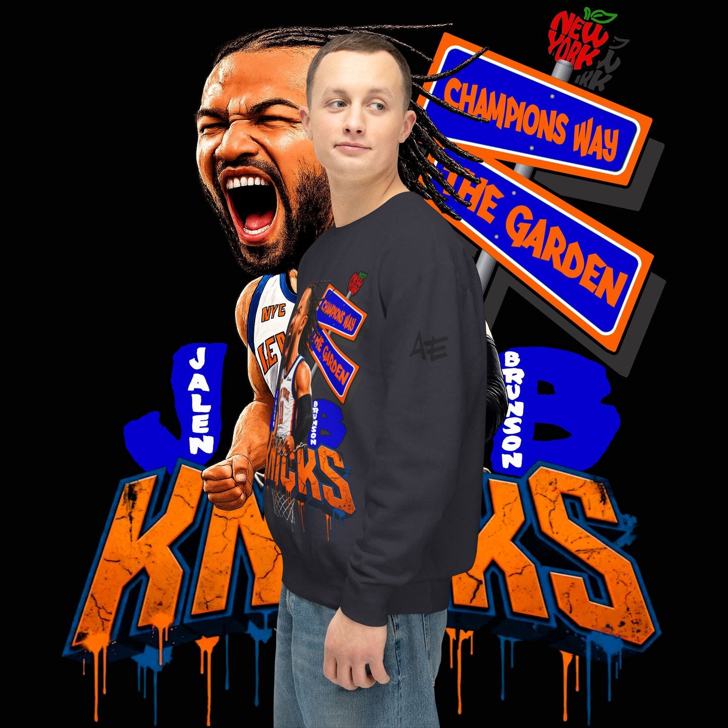 Jalen Brunson "Champions Way" - Unisex Crewneck Sweatshirt