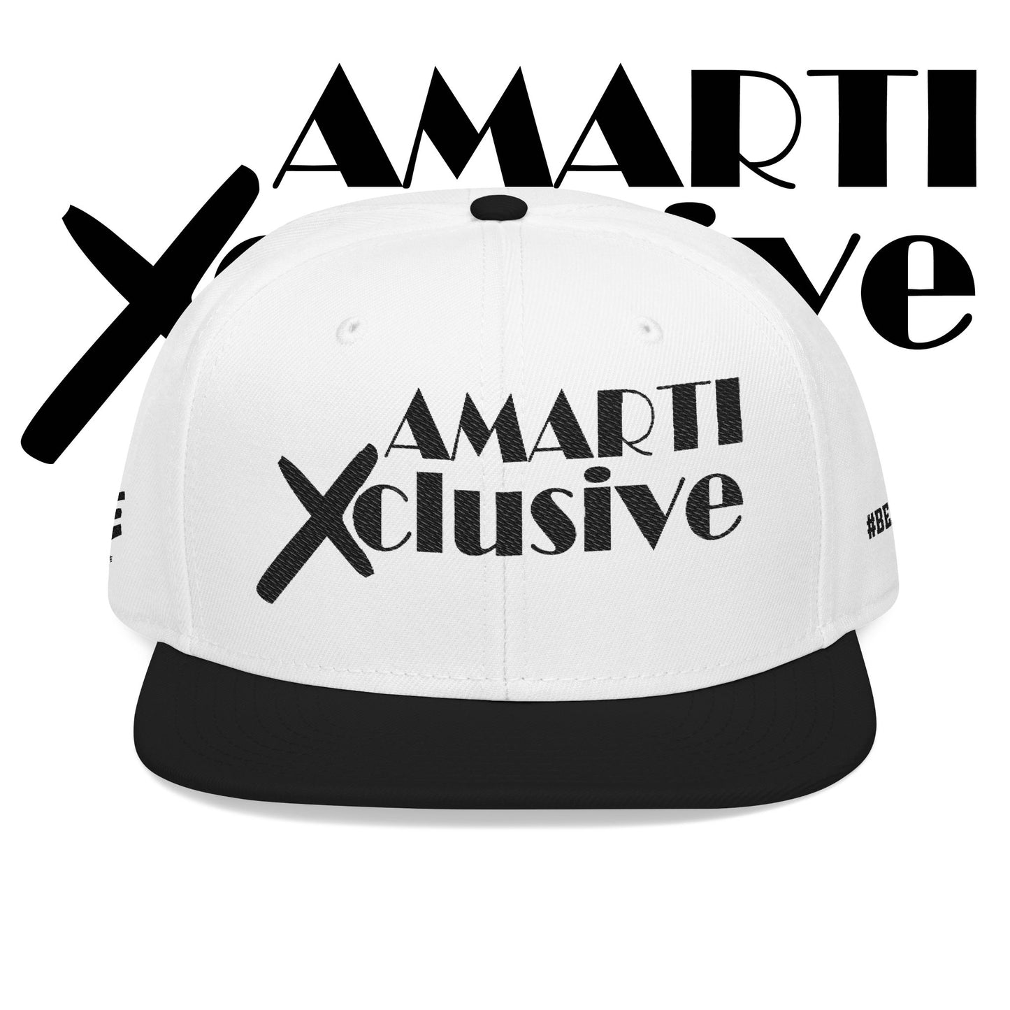 AMARTI Xclusive Logo Embroidered Snapback Hat