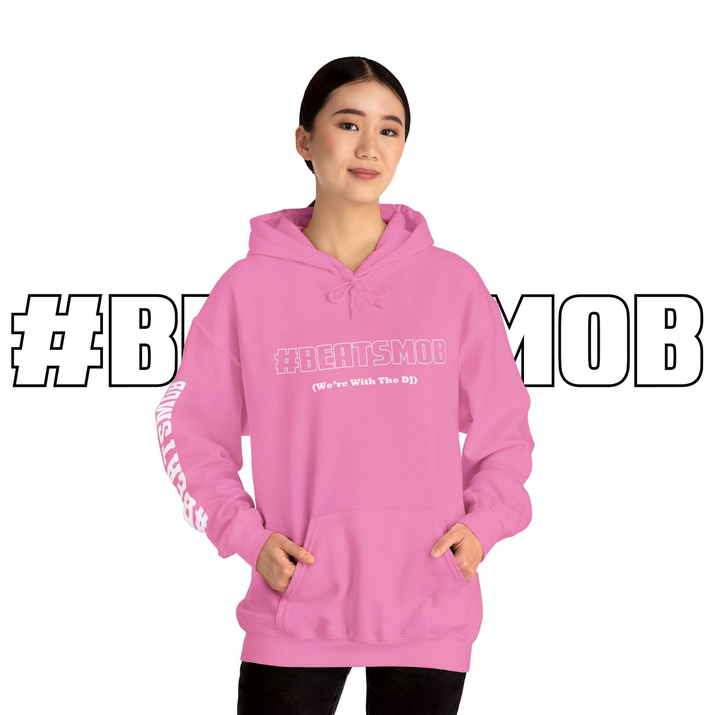 The #BEATSMOB Collection (We're With The DJ) - Unisex Heavy Hoodie