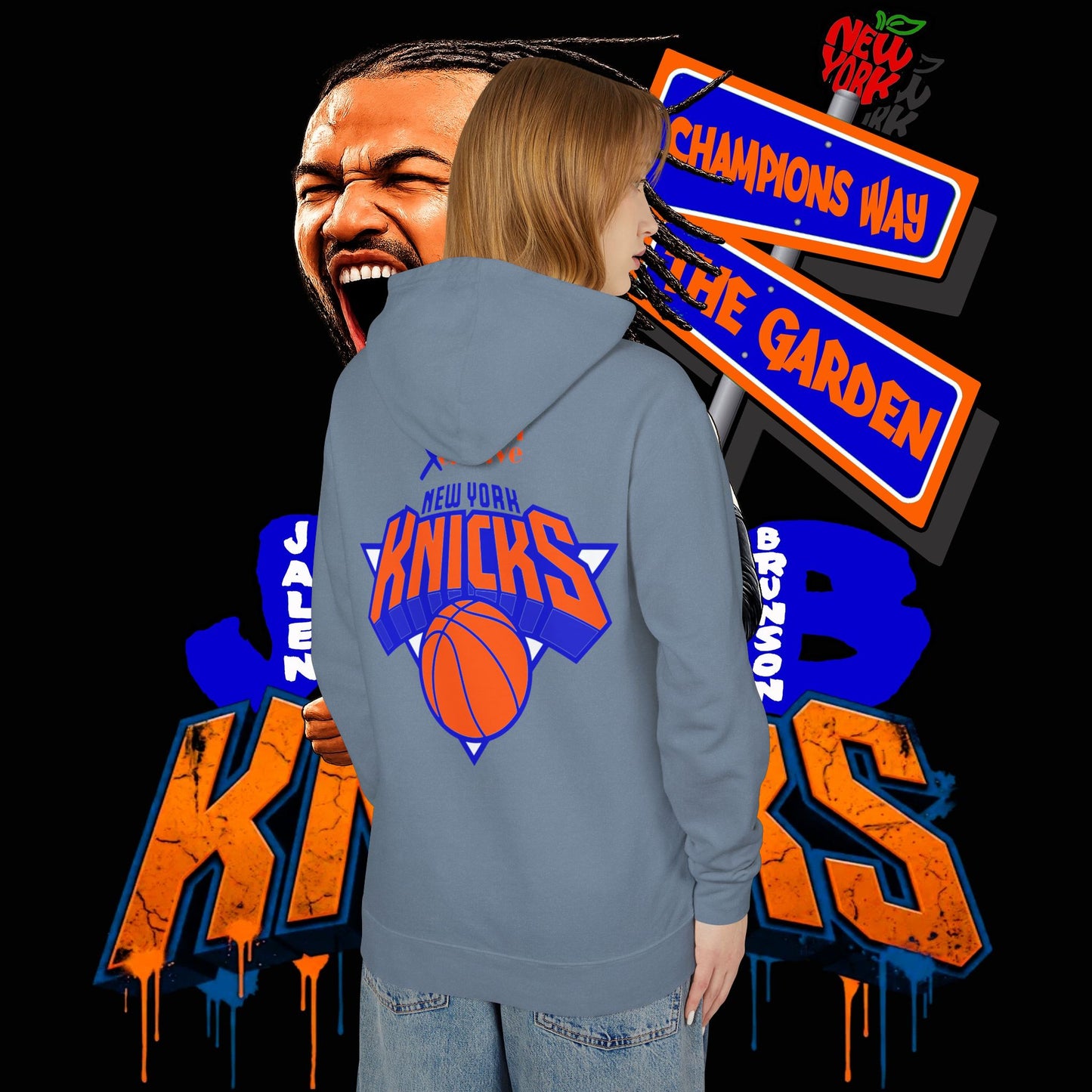 Jalen Brunson "Champions Way" Unisex SoftStyle Hoodie