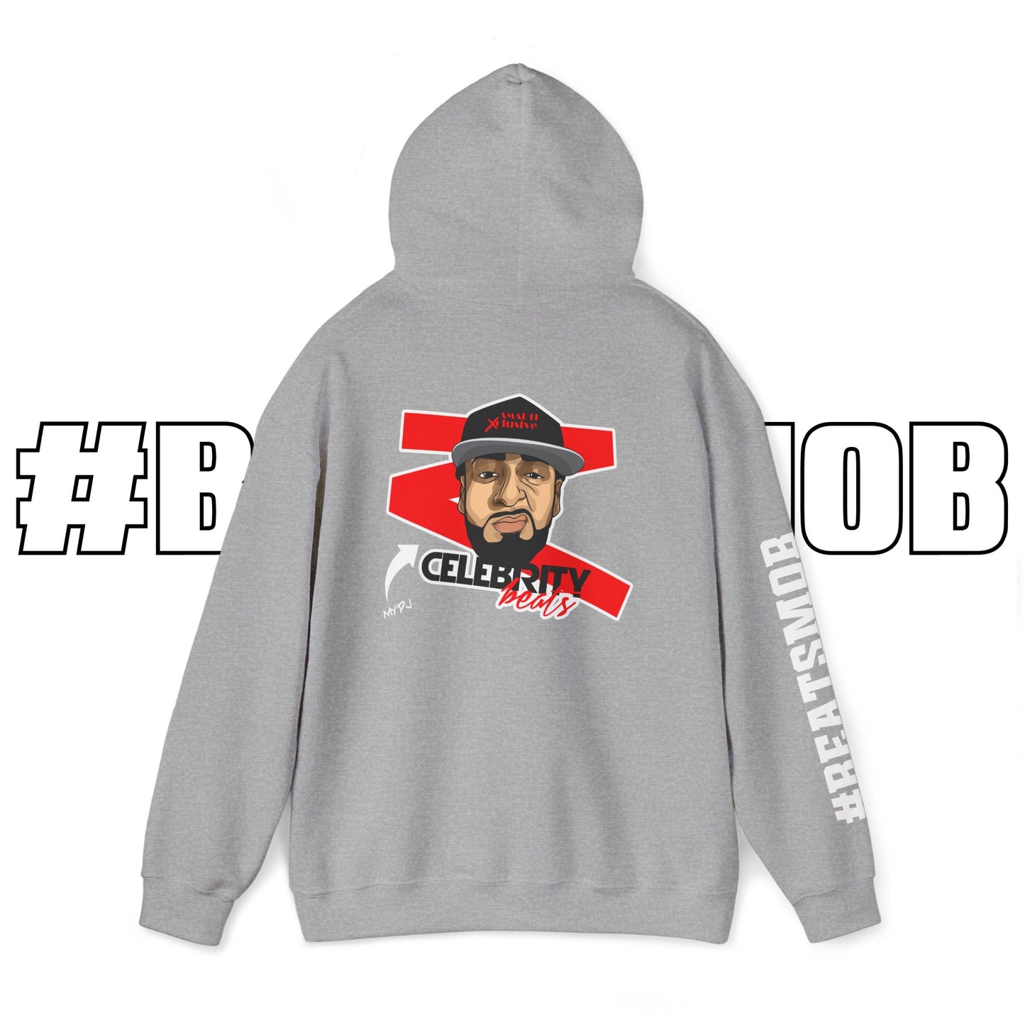 The #BEATSMOB Collection (We're With The DJ) - Unisex Heavy Hoodie