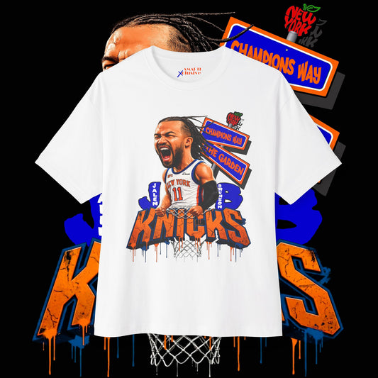 Jalen Brunson "Champions Way" Unisex Oversized Tee