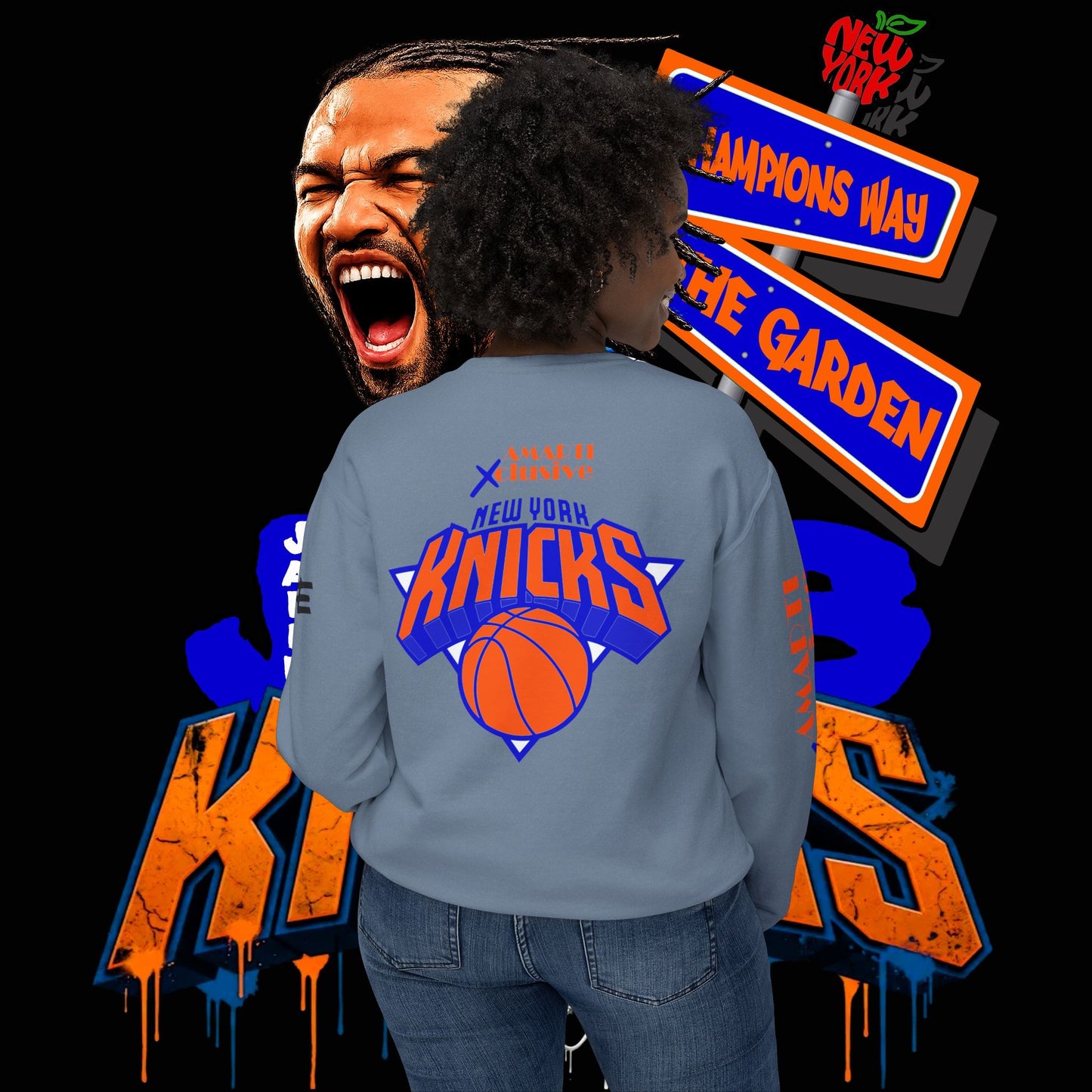 Jalen Brunson "Champions Way" - Unisex Crewneck Sweatshirt