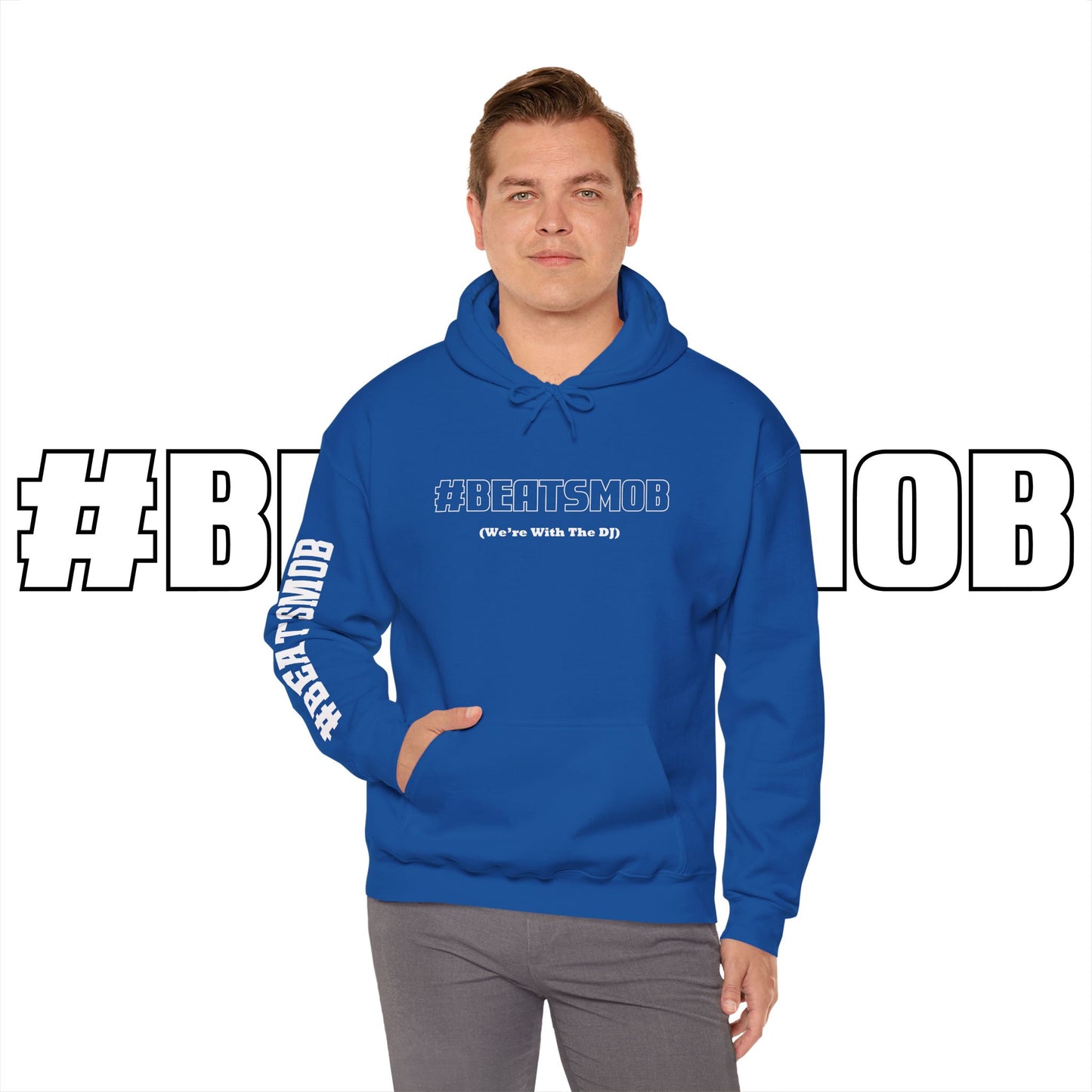 The #BEATSMOB Collection (We're With The DJ) - Unisex Heavy Hoodie