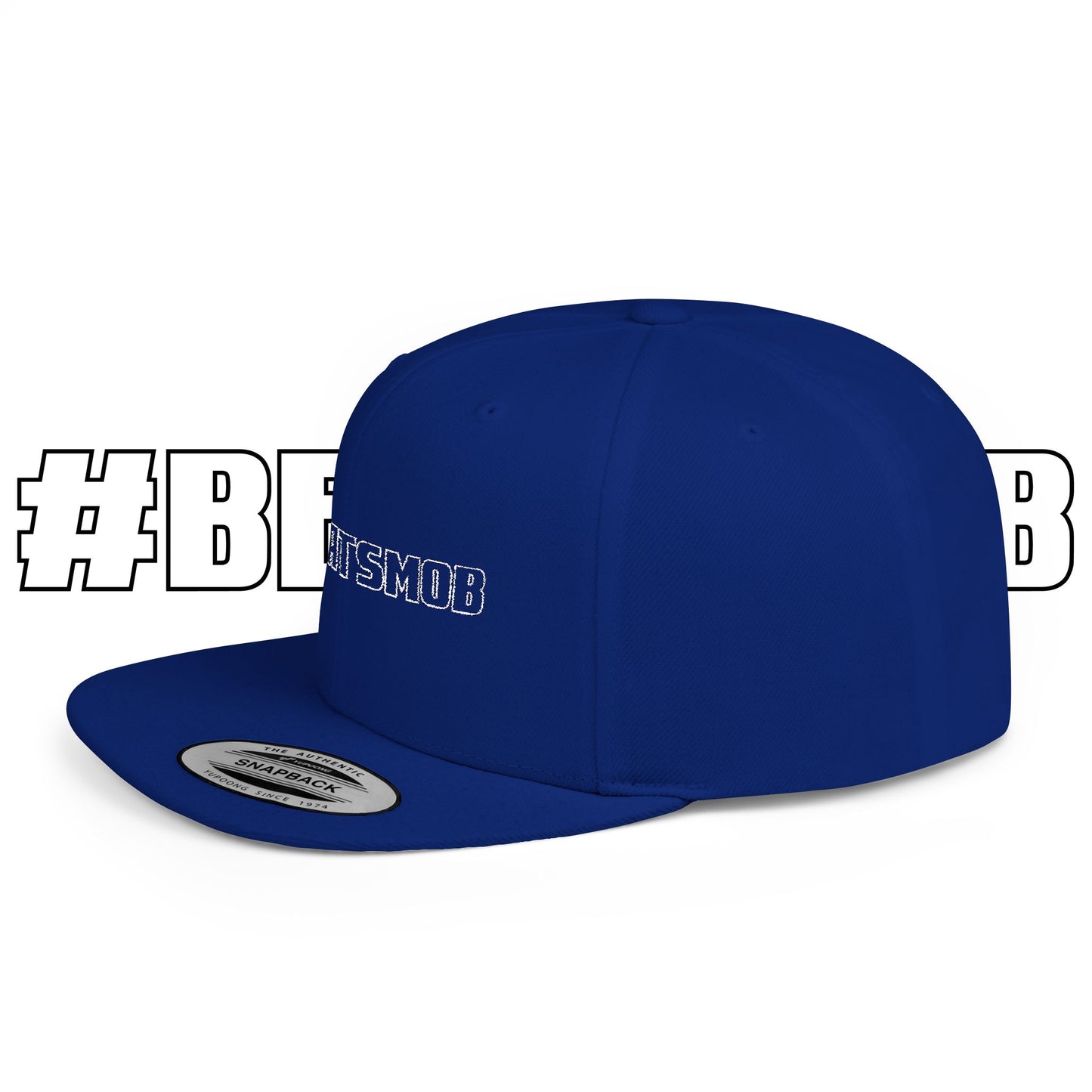 The #BEATSMOB Collection - Flat Bill Snapback Cap (Ghost Letters)