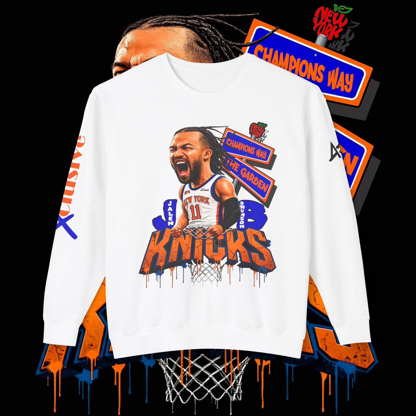 Jalen Brunson "Champions Way" - Unisex Crewneck Sweatshirt