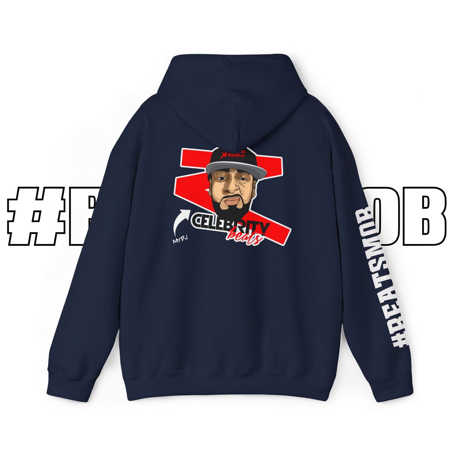 The #BEATSMOB Collection (We're With The DJ) - Unisex Heavy Hoodie