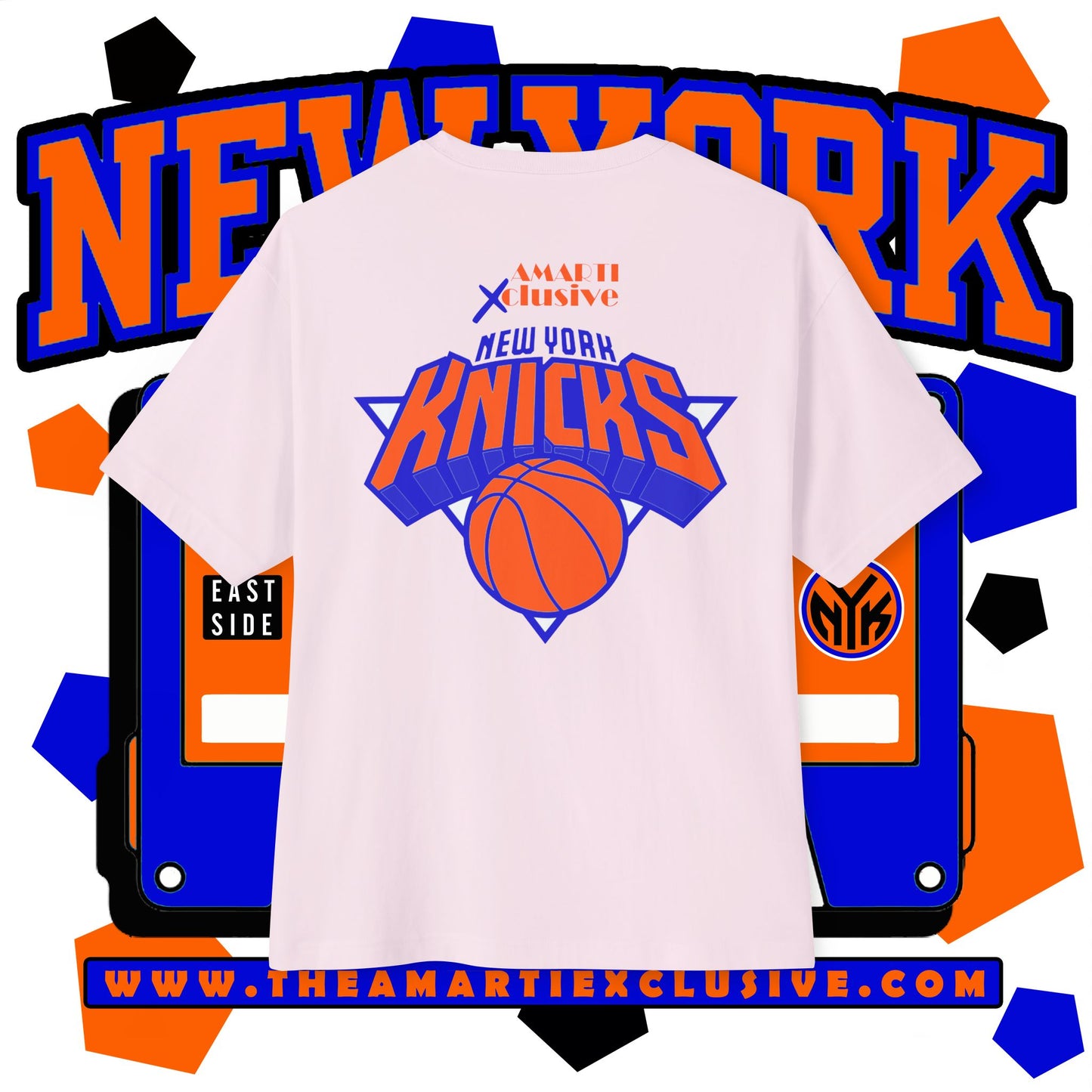 New York KnicksTape Cassette Oversized Tee - Unisex