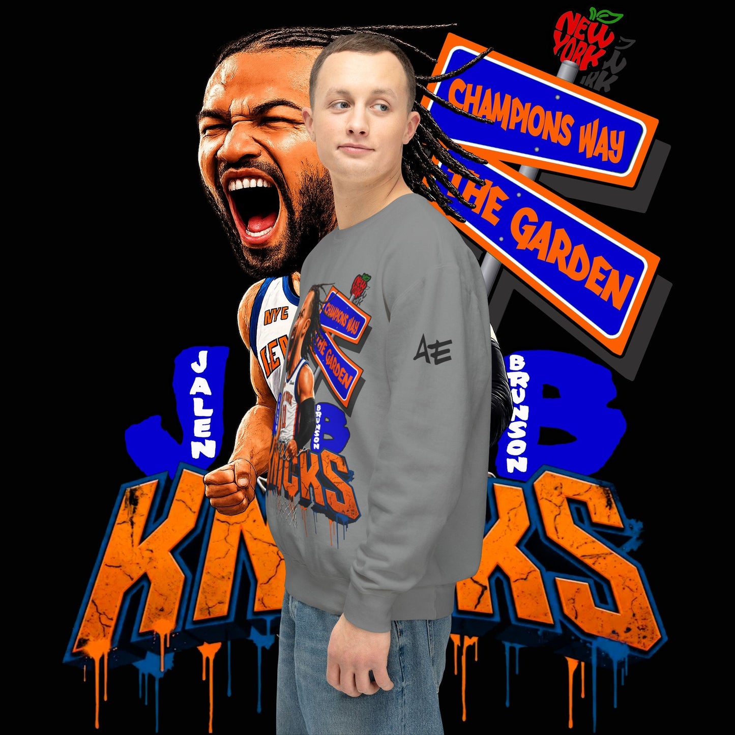 Jalen Brunson "Champions Way" - Unisex Crewneck Sweatshirt