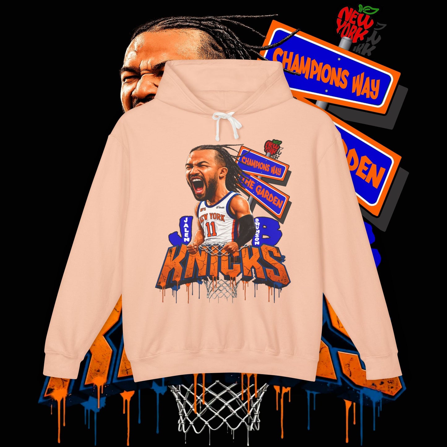Jalen Brunson "Champions Way" Unisex SoftStyle Hoodie