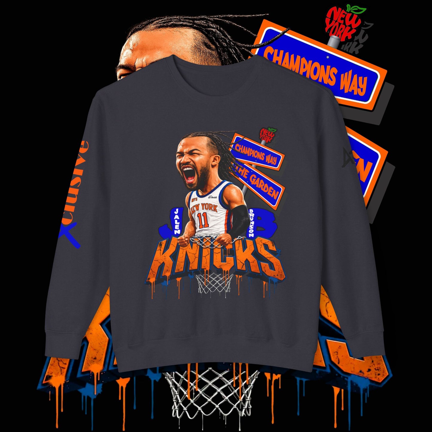 Jalen Brunson "Champions Way" - Unisex Crewneck Sweatshirt