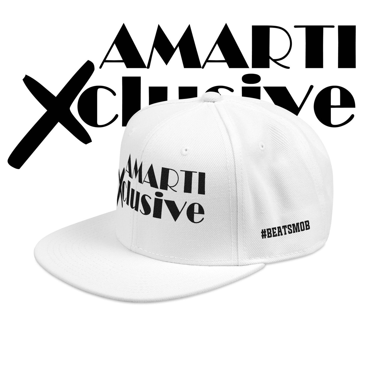 AMARTI Xclusive Logo Embroidered Snapback Hat