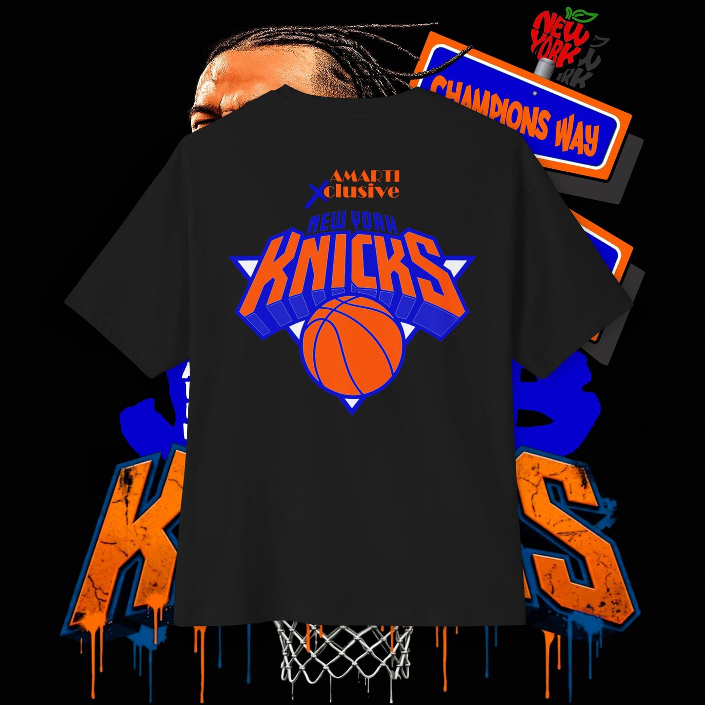 Jalen Brunson "Champions Way" Unisex Oversized Tee