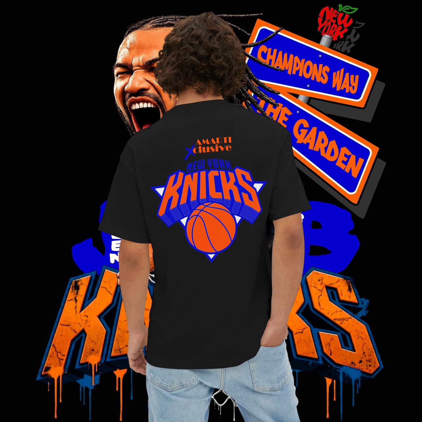 Jalen Brunson "Champions Way" Unisex Oversized Tee