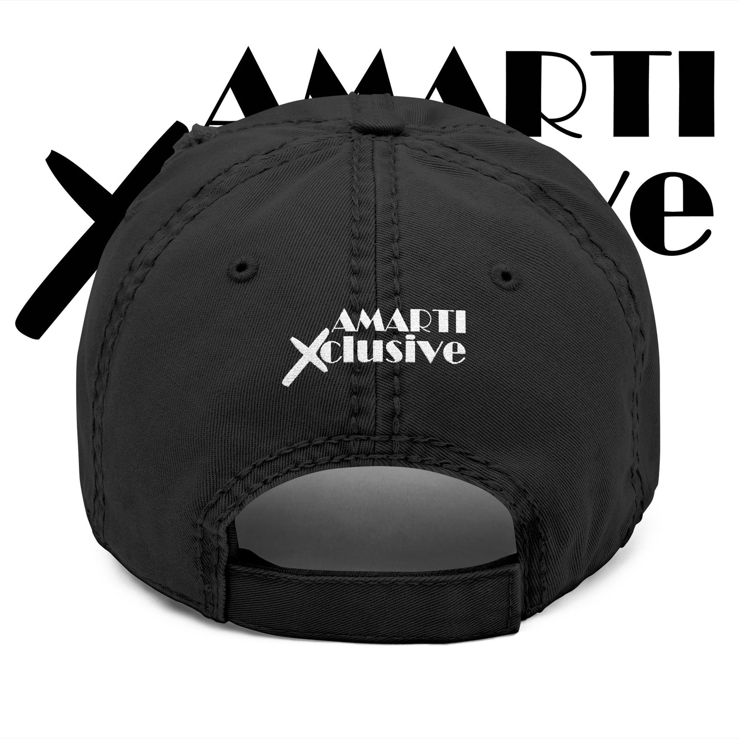 Amarti Exclusive Logo (Embroidered) - Distressed Dad Hat