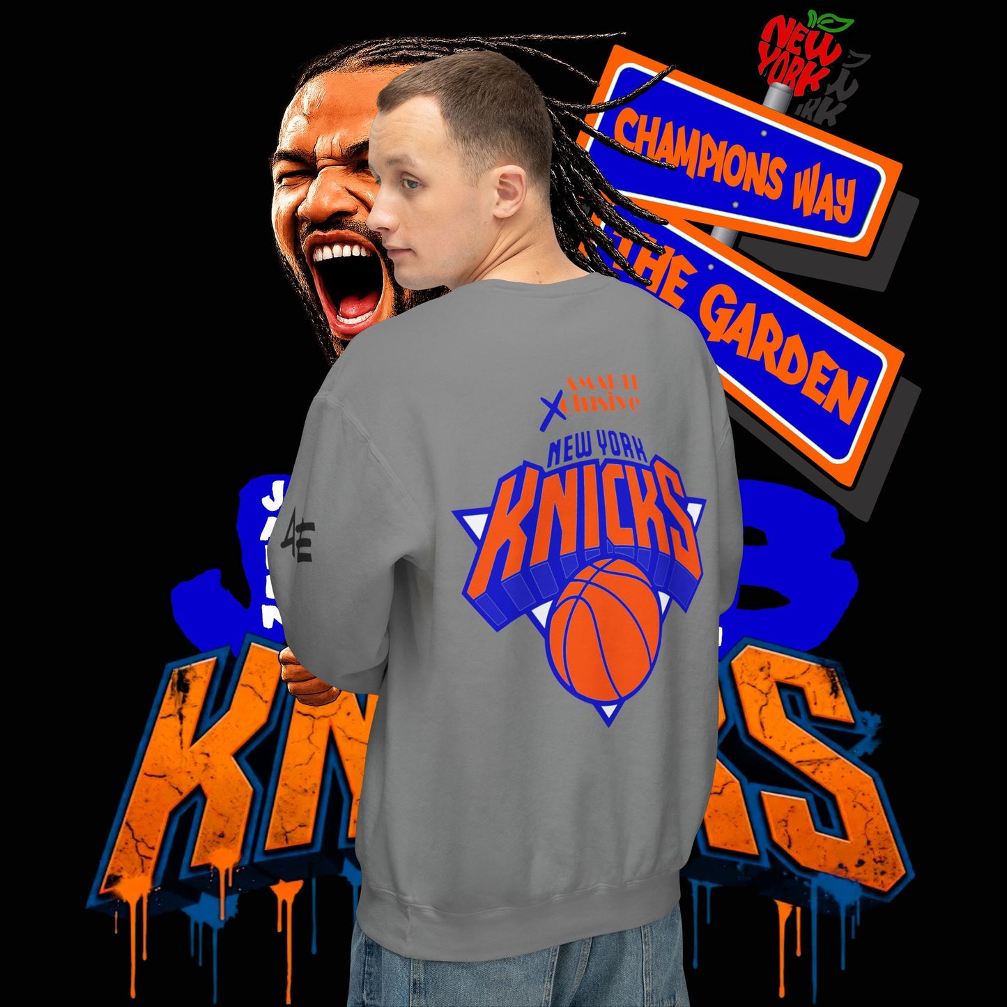 Jalen Brunson "Champions Way" - Unisex Crewneck Sweatshirt